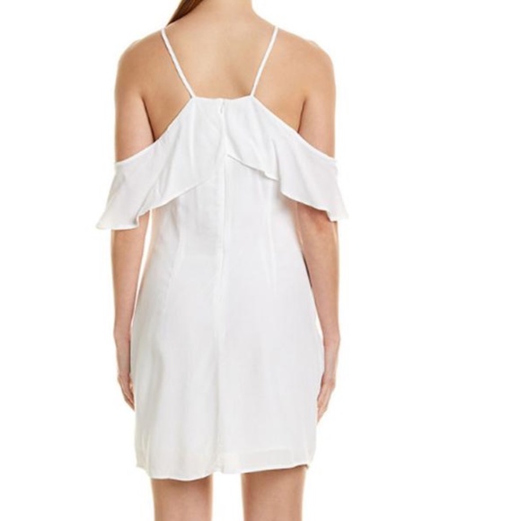 BB Dakota Kaless Off Shoulder Ruffle Keyhole Dress NWT - Picture 2 of 11